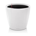 LECHUZA Self Watering Pots for Indoor Plants, 1 Pack 8 Inch (Glossy White) | Classico 21 LS, D8.3 H7.9 Inch, for
