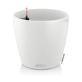 Lechuza Classico Color 28 White, Self-Watering Round Planter, D11 H10.2 in