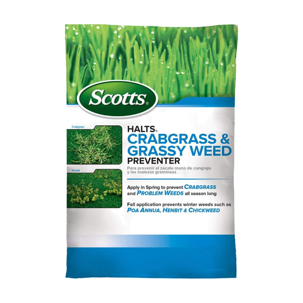 Scotts Halts Crabgrass & Grassy Weed Preventer, 10.06 lbs. | Crabgrass Preventer, Pre Emergent Weed Control for Lawns