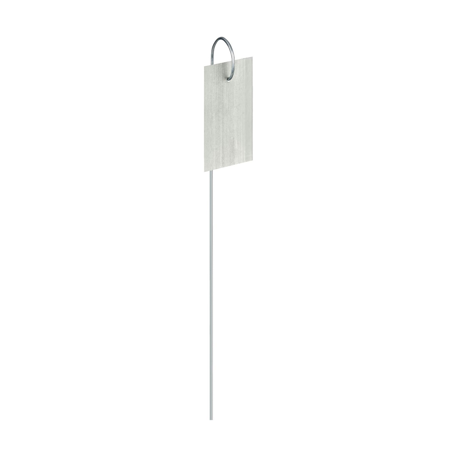 GardenMate 25-Pack Weatherproof Hook Metal Plant Labels Hanging on a Metal Rod, Height 10", Label Area 3'' x 1 3/8''