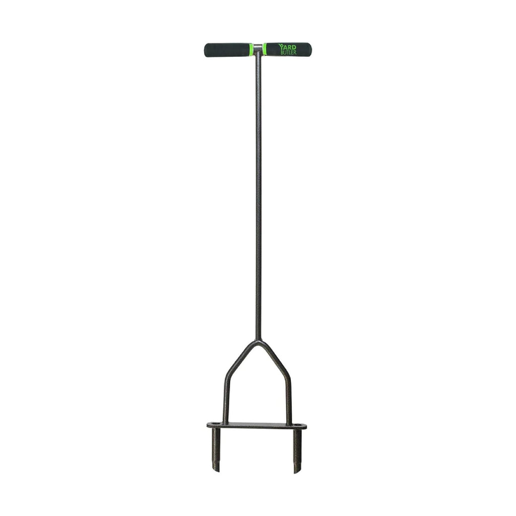 Yard Butler Manual Lawn Coring Aerator, ID-6C - Lawn Care Tool for Aerating - Long-Handled - Power-Coated Steel