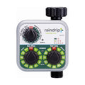 Raindrip R675CT Analog 3-Dial Water, Sprinkler Timer with Rain Delay for Drip Irrigation, Garden, Self-Watering
