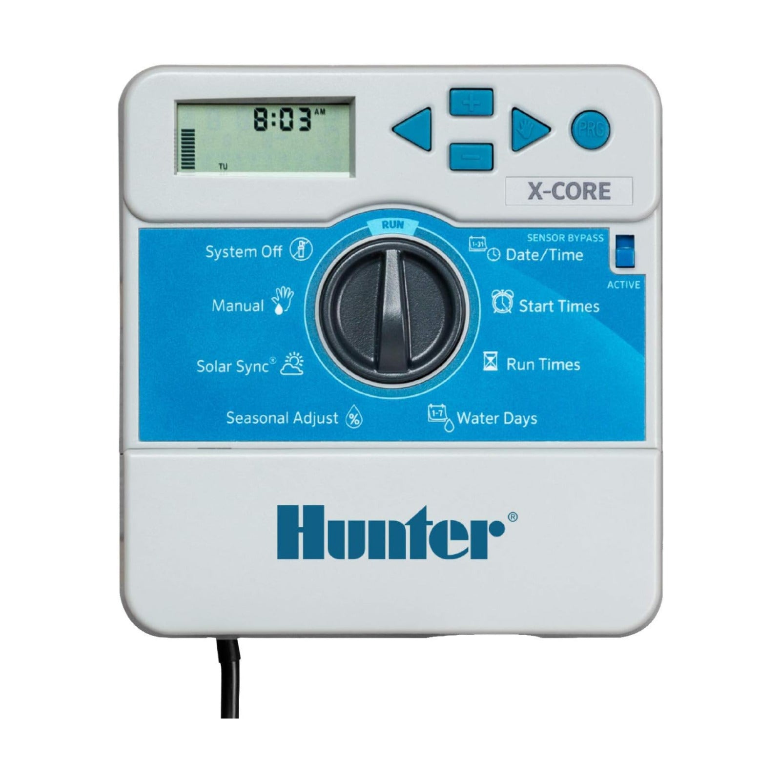 Hunter X-Core XC400i Indoor Sprinkler Timer, 4 Zone Irrigation Controller | Indoor 4 station irrigation controller with