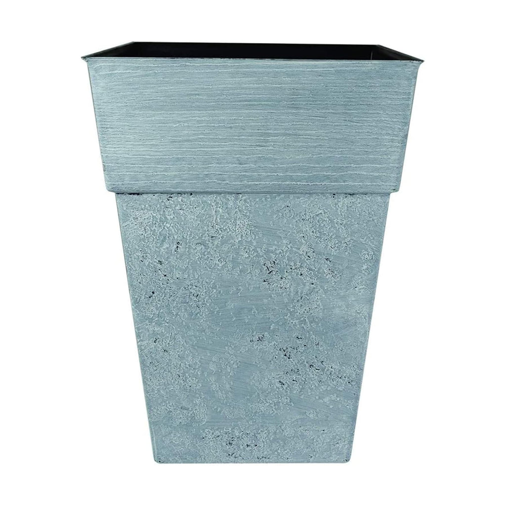 The HC Companies 18 Inch Avino Tall Square Planter - Decorative Indoor Outdoor Plant Pot for Front Porch, Deck, Patio