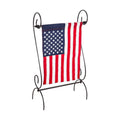 Evergreen Scroll American Garden Flag Stand | Premium Metal Iron Flag Holder Stand | Fits 12x18 Garden Flags for