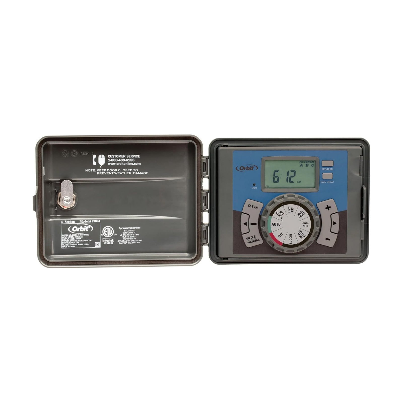 Orbit 27894 - Easy-Set Logic 4-Station Indoor/Outdoor Sprinkler Timer/Controller