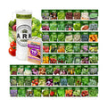 Organic Heirloom Seed Kit - 70+ Varieties, 50,000+ Seeds - Diverse Fruits, Vegetables, & Herbs for Gardening- Includes