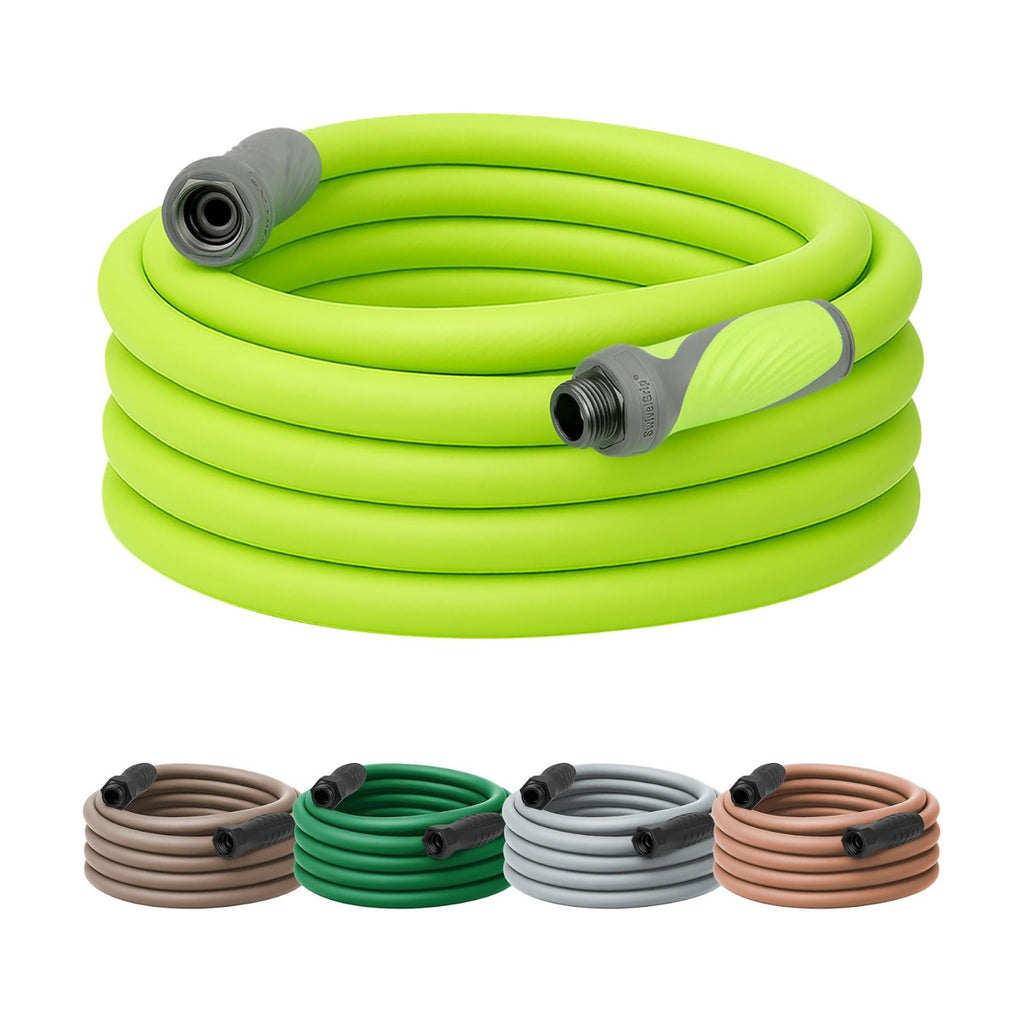 Flexzilla Garden Hose with SwivelGrip, 5/8 in. x 50 ft., Lightweight All-Weather Water Hose, Durable and Flexible