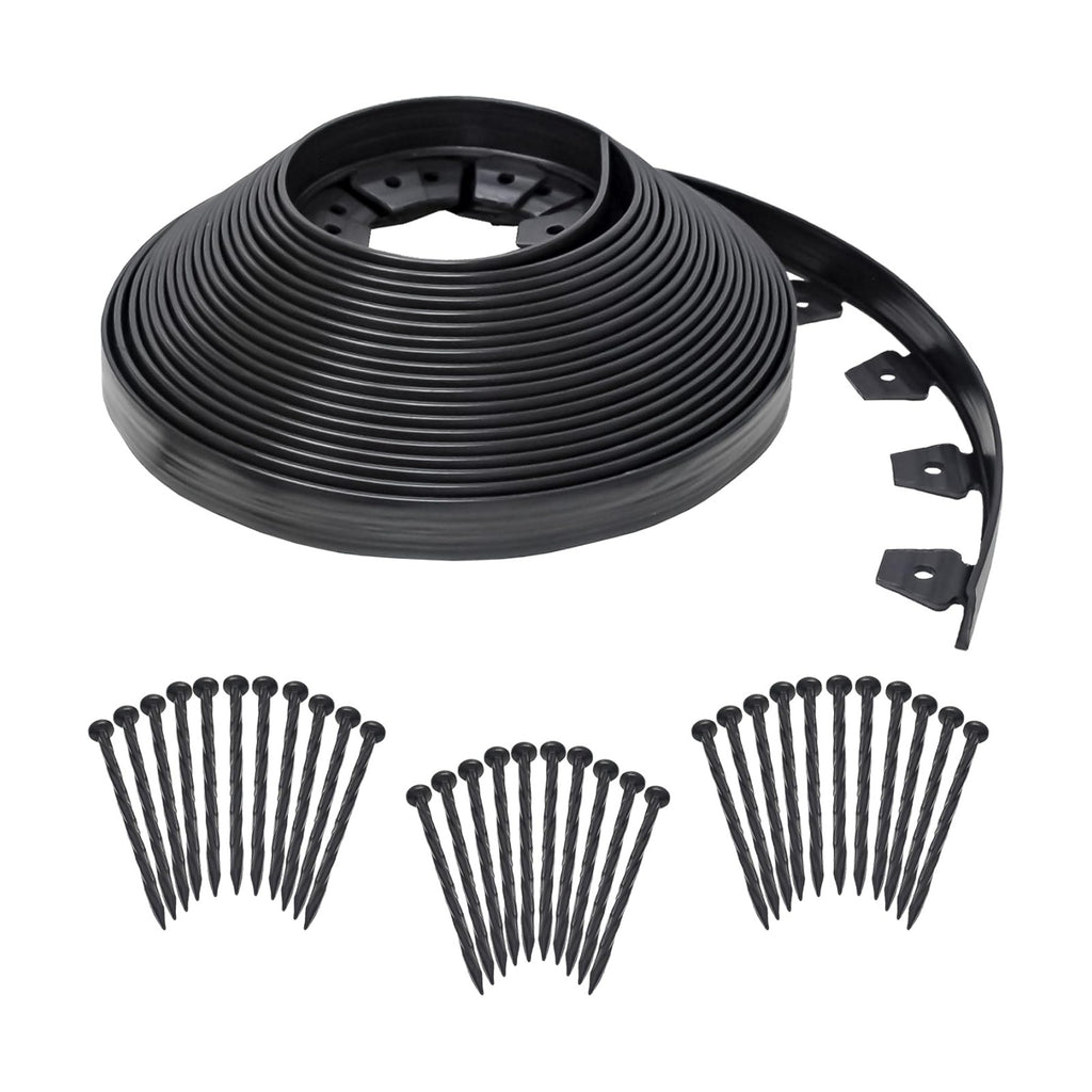 EasyFlex No-Dig Landscape Edging Kit - 100 ft., Black