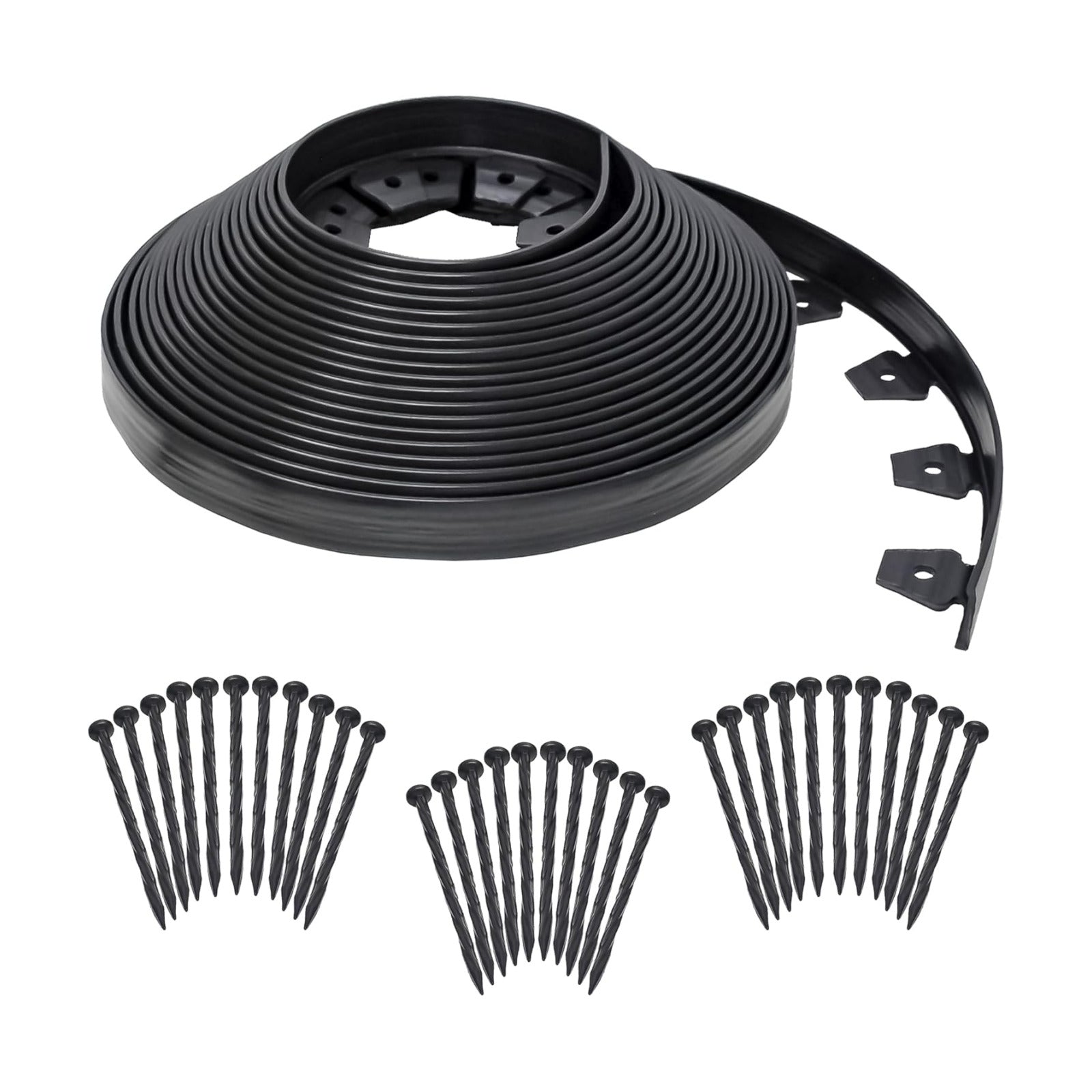 EasyFlex No-Dig Landscape Edging Kit - 100 ft., Black