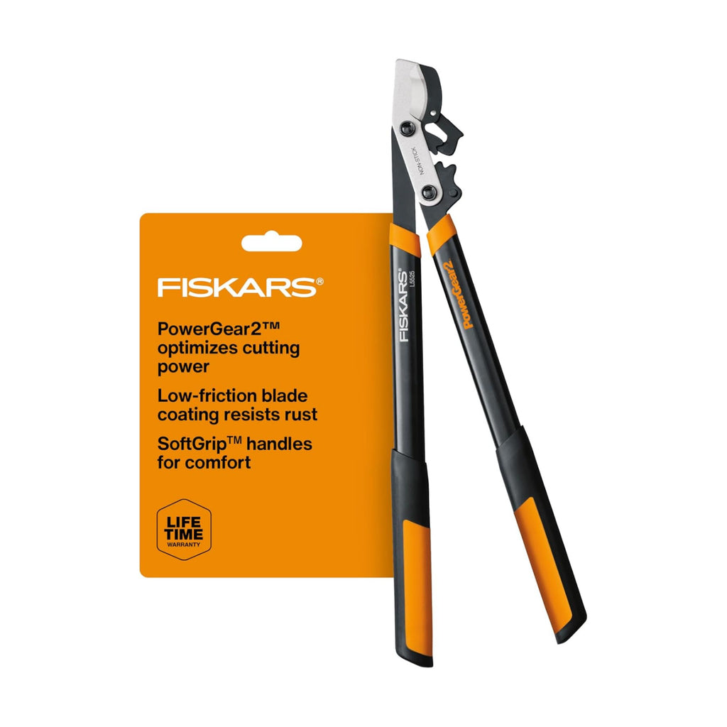 Fiskars 25” PowerGear2 Garden Bypass Loppers, 1.75" Capacity Tree Trimmer | Branch Cutter Tool, Multiplies Cutting