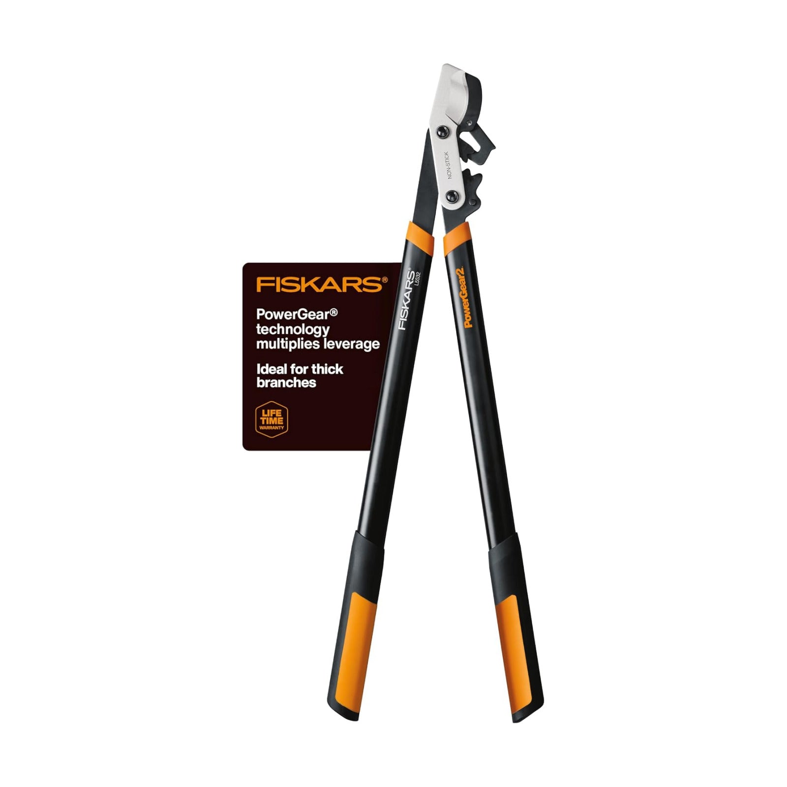 Fiskars 32” PowerGear2 Garden Bypass Loppers, 2" Cut Capacity Tree Trimmer | Tree Branch Cutter for Thick Branches