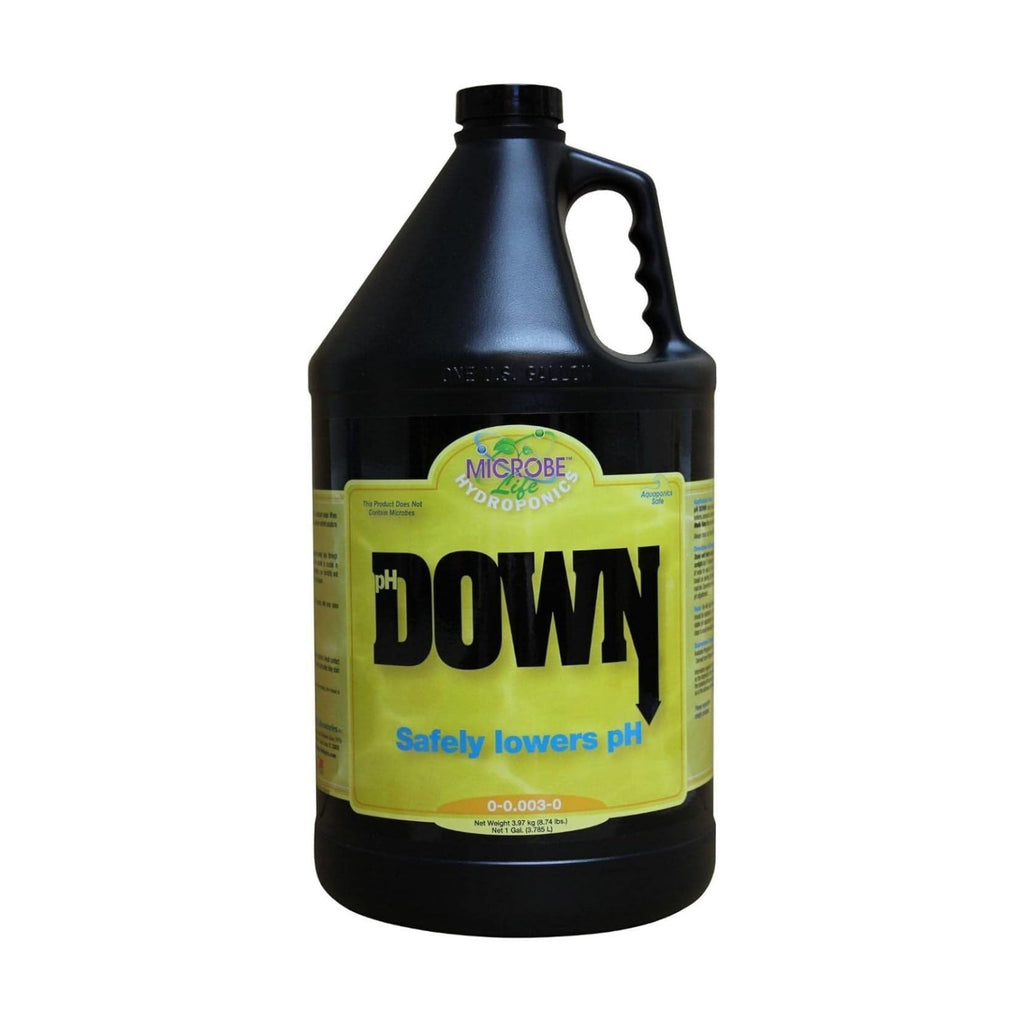 Microbe Life Hydroponics pH Down pH Control Liquid, Premium Buffering for pH Stability, Decreases pH Levels, Use With