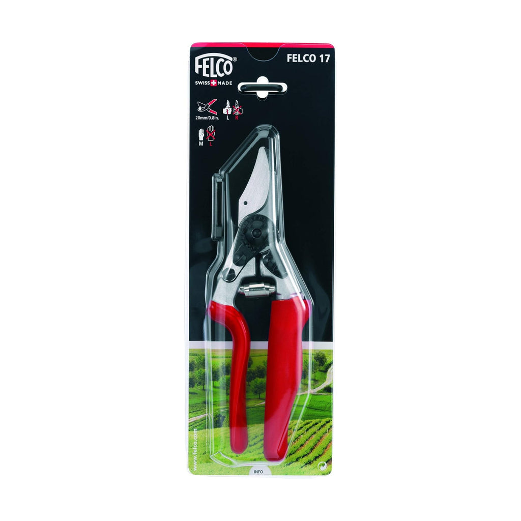 Felco F17 Pruning Shears – 7.9" Garden Clippers with Revolving Handle for Left-Handed Users | Hand Pruners for