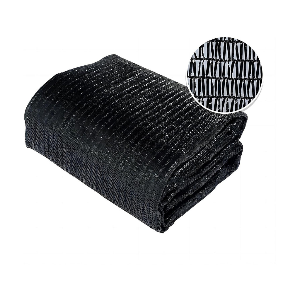 Agfabric 6.5 X 20ft 30% Sun Shade Sun Shade Fabric Sunblock Shade Cloth Cover with Clips for Plants, Black