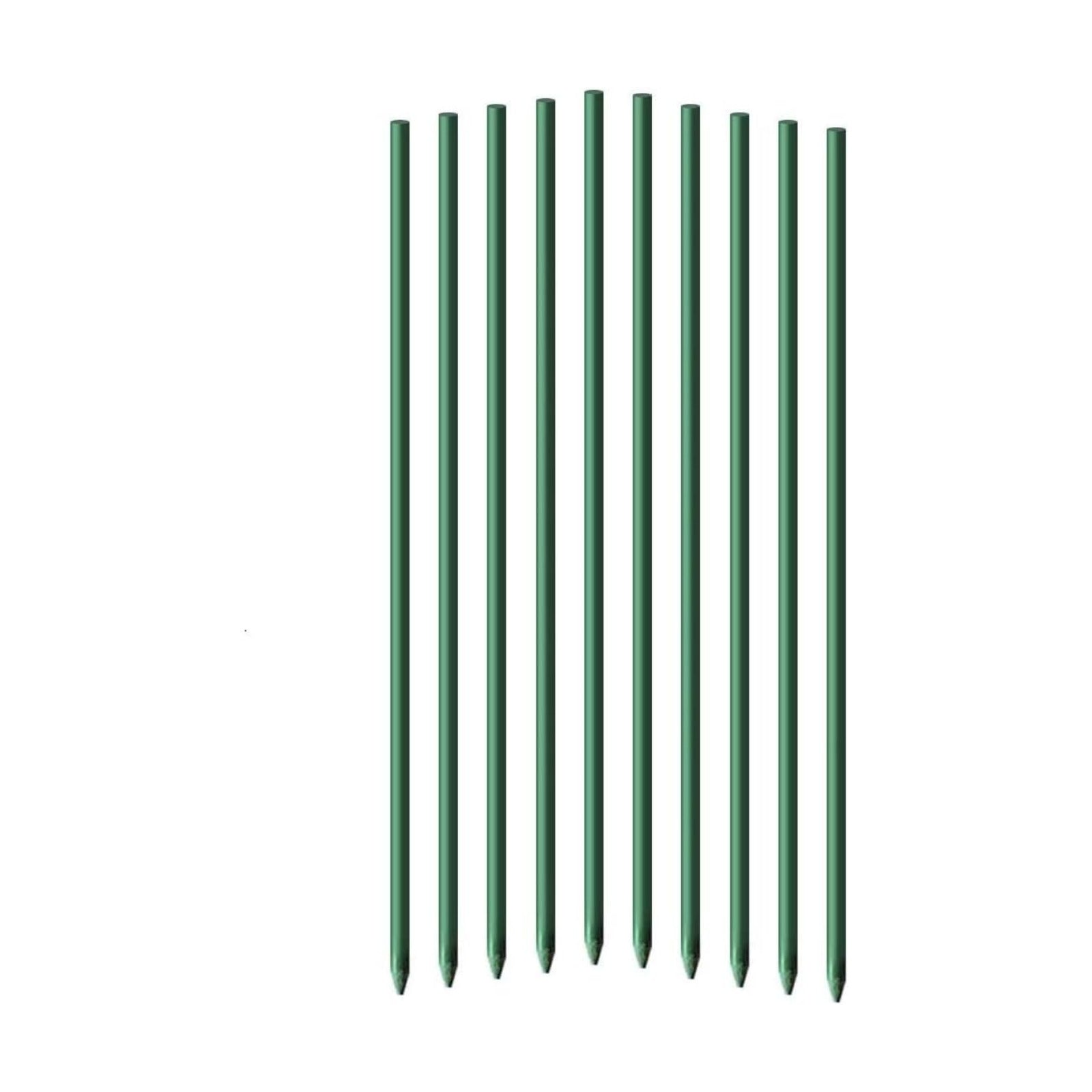 Garden Stakes 6-Ft for Climbing Plants Supports Pole 20 Pack Rust-Free Plant Sticks Fence Post