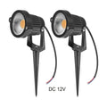 Low Voltage Landscape Light 5W 12V LED Landscape Lighting Warm White 2 Pack | Waterproof Spotlight Outdoor with Spiked