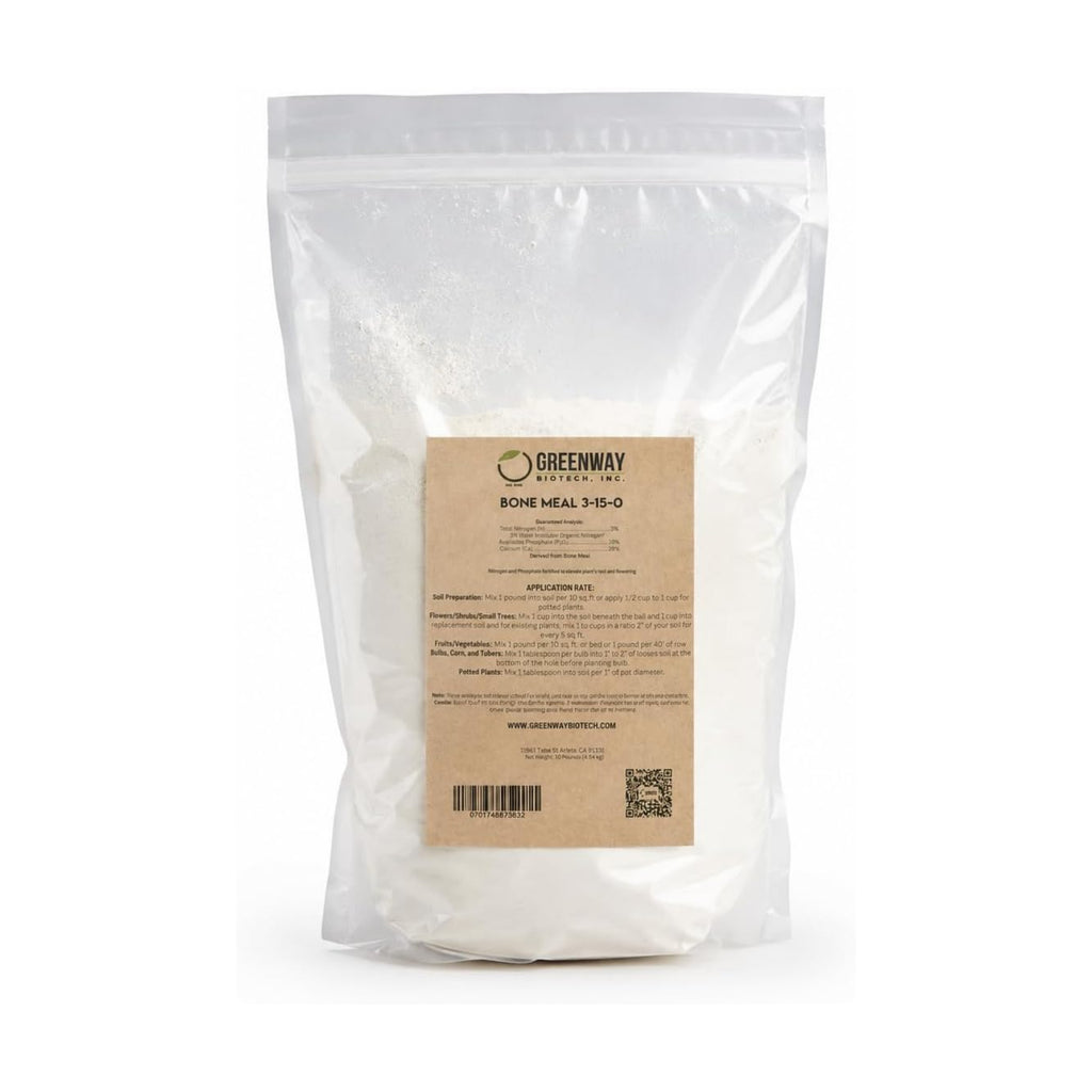 Greenway Biotech, Inc. Bone Meal Fertilizer 3-15-0 Plus 24% Calcium for Plant’s Strong Root Development- Plant Food