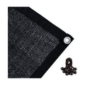 Agfabric 70% 12X 16ft Sunblock Shade Cloth with Grommets for Garden Patio, Black