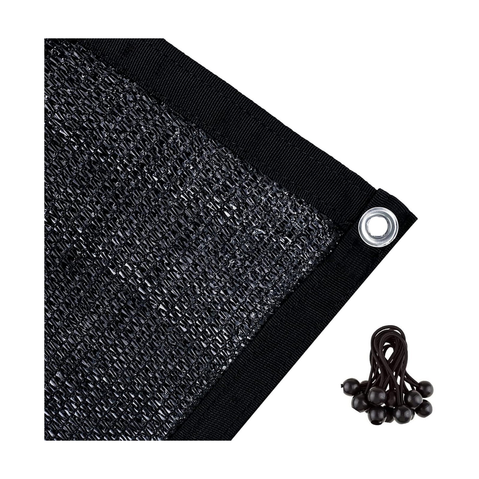 Agfabric 70% 12X 16ft Sunblock Shade Cloth with Grommets for Garden Patio, Black