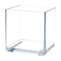 Royal Imports Acrylic Square Vases for Centerpieces Non-Breakable 5" Clear
