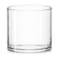 Royal Imports Glass Cylinder Flower Vase 4" Wide x 4" Tall, Clear