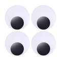 DECORA 3 Inch Large Sized Plastic Wiggle Googly Eyes with Self Adhesive for Crafts Set of 4