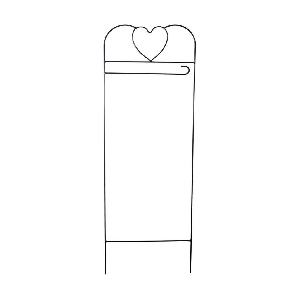 Briarwood Lane Wrought Iron Black Heart Arbor for Garden Flags