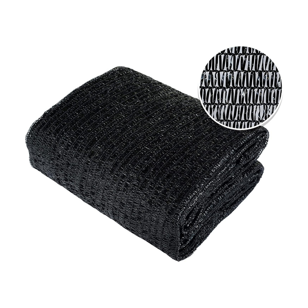 Agfabric 50% Shade Cloth 8 X 12ft Sun Shade Fabric Sunblock Shade Cloth Cover with Clips for Plants, Black