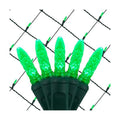 Wintergreen Lighting 100 M5 Green LED Net Lights, 4 x 6 ft Green Wire Outdoor Holiday Bush & Hedge Lighting for Christmas Displays, Commercial Grade