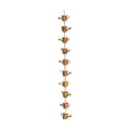 Flamed Copper Colored Watering Cans Rain Chain, 5" x 96" x 2.5"