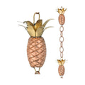 Good Directions 100% Pure Copper Pineapple Rain Chain, 8-1/2 Feet Long, Artistically Designed, Replaces Gutter Downspout