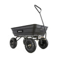 Gorilla Carts Heavy-Duty Poly Garden Dump Cart, 4 Cu Ft, 600 lb Capacity | Pneumatic Tires, Patented quick-release