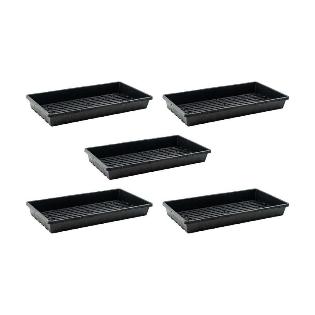Bootstrap Farmer 5 Pack Seed Starter Trays, 1020 Flat No Holes, Extra Strength 2.0mm Thick Polypropylene for