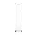 CYS Excel Clear Glass Cylinder Vase (H:20" D:4") | Multiple Size Choices Glass Flower Vase Centerpieces | Hurricane Floating Candle Holder Vase