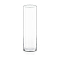 CYS Excel (H:16” D:4”) Tall Clear Glass Cylinder Vase | Multiple Size Choices Glass Flower Vase Centerpieces | Tall Hurricane Floating Candle Holder
