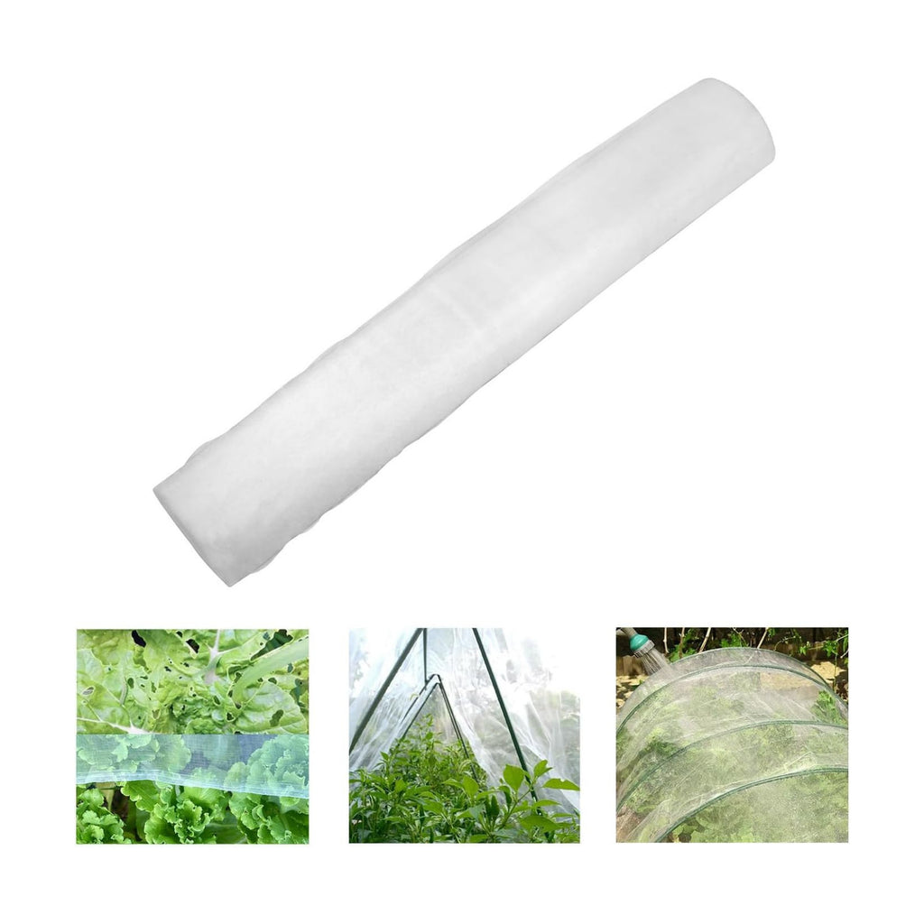 Roll Packed 4x100FT Garden Netting, Fine Mesh Insect Barrier for Plants | Mosquito Bug Bird Animal Pest Barrier Netting