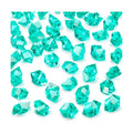 DOMESTAR Teal Fake Ice Rocks, 150 PCS Acrylic Crystal for Vase Fillers