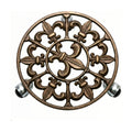 Comfy Hour 11" Heavy Duty Cast Iron Rolling Plant Stand, Large Plant Caddy with Wheels, Industrial Strength Metal