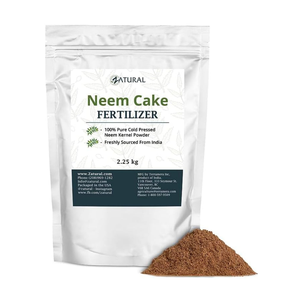Zatural Natural Neem Cake Powder | Premium Organic Soil Conditioner & Plant Fertilizer | Azadirachta Indica Seed Meal