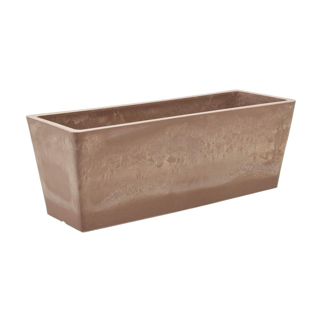 Arcadia Garden Products PSW Pot Collection [17.5 inch] Plastic/Stone/Wood Composite Window Box Rectangular Planter – No Drainage Hole (Drillable), Indoor/Outdoor Pot for Flowers and Vegetables, Taupe