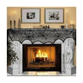 AerWo Halloween Decoration Black Lace Spiderweb Fireplace Mantle Scarf Cover Festive Party Supplies 45 X 243cm 18 x 96 inch
