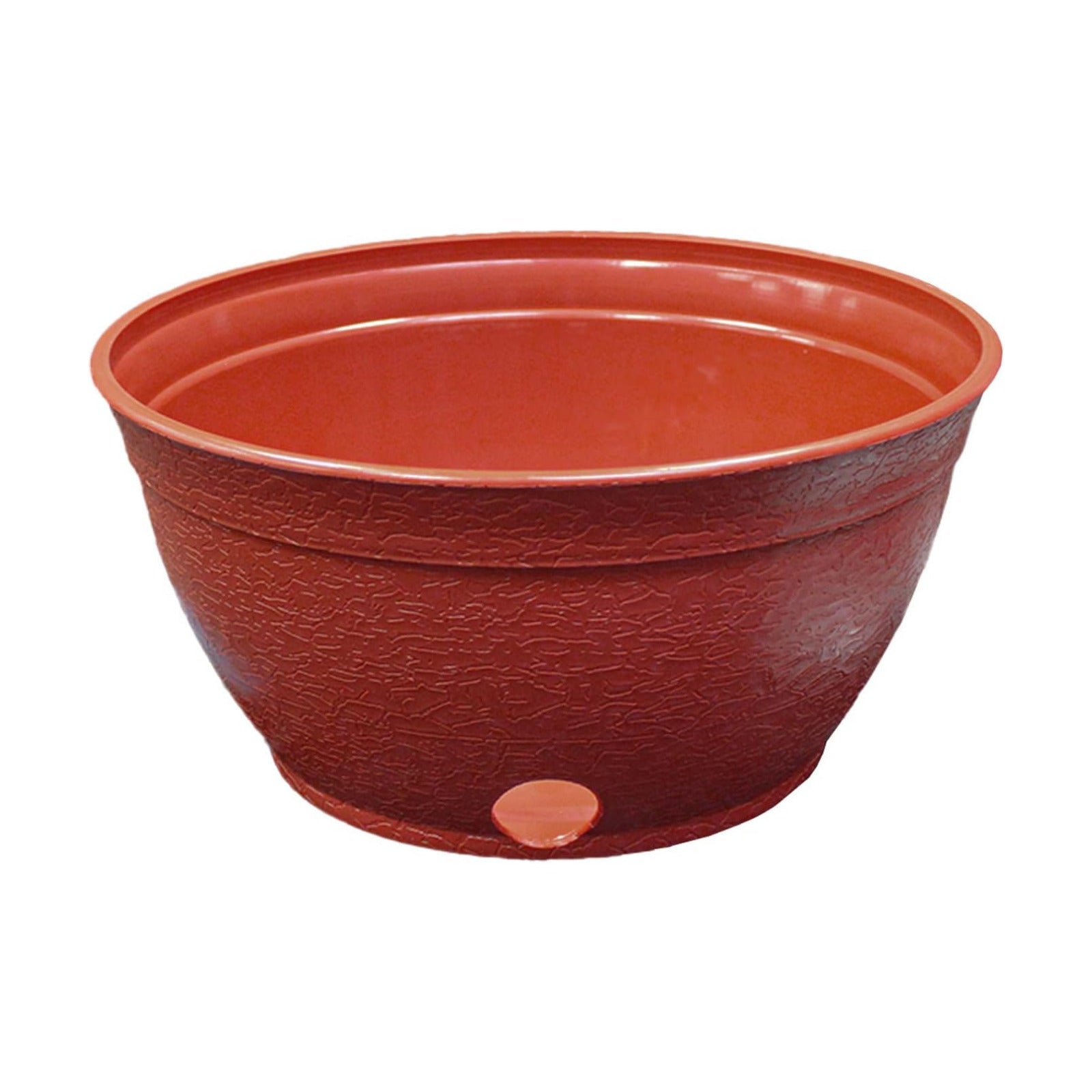 EMSCO Expandable Hose Hider – Expandable Hose Storage Pot – Rustic Terra Cotta