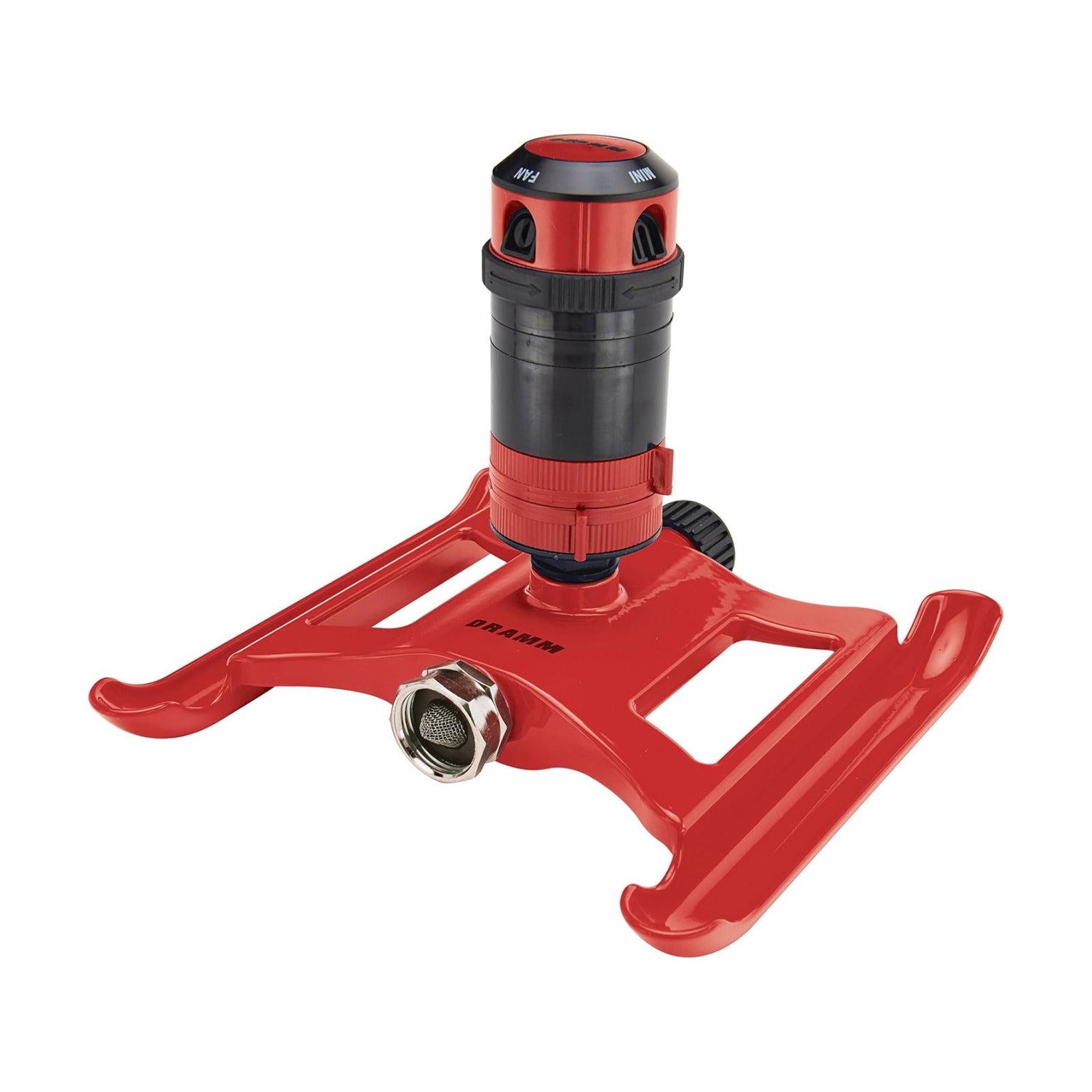 Dramm ColorStorm Gear Drive Sprinkler on Heavy Duty,Durable Metal Base, 4 Patterns, Ideal for Small, Medium & Large