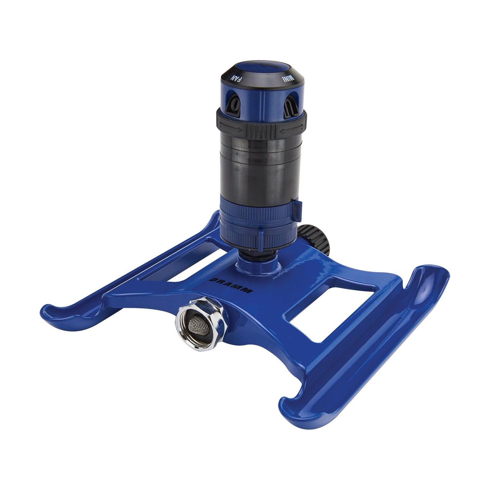 Dramm ColorStorm Gear Drive Sprinkler on Heavy Duty,Durable Metal Base, 4 Patterns, Ideal for Small, Medium & Large