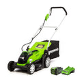 Greenworks 40V 14" Cordless (Push) Lawn Mower (75+ Compatible Tools), 4.0Ah Battery and Charger Included
