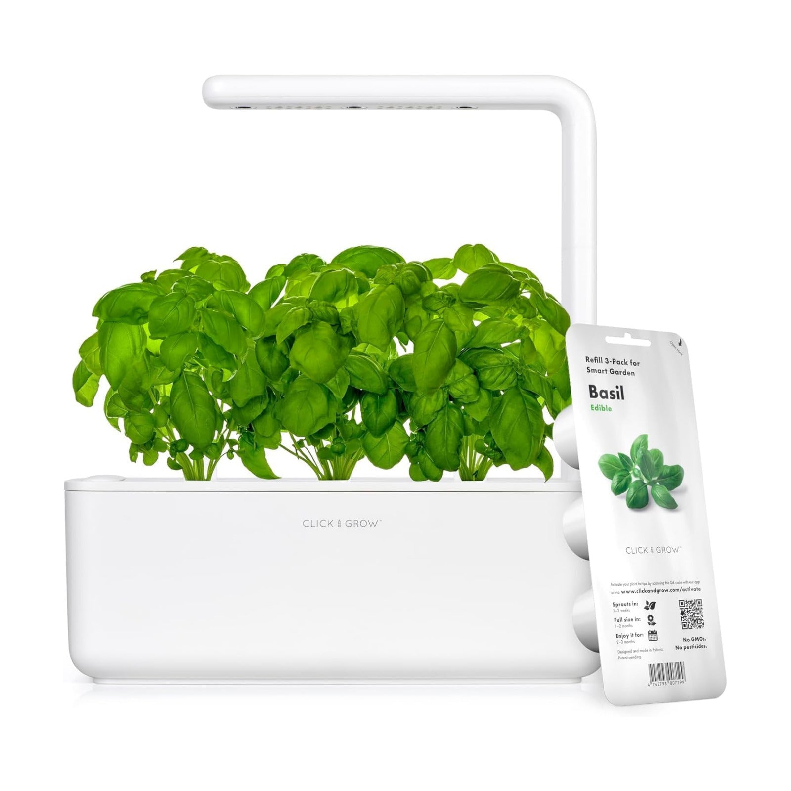 Click & Grow Indoor Herb Garden Kit with Grow Light | Smart Garden for Home Kitchen Windowsill | Easier Than