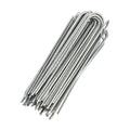 GardenMate 100-Pack Anti-Rust 8 Inch 9 Gauge Heavy-Duty U-Shaped Garden Securing Stakes/Spikes/Pins/Pegs - Hot Dipped