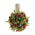 Ganz 5 Inch Mistletoe Kissing Ball Ornament,Red,5" Dia.