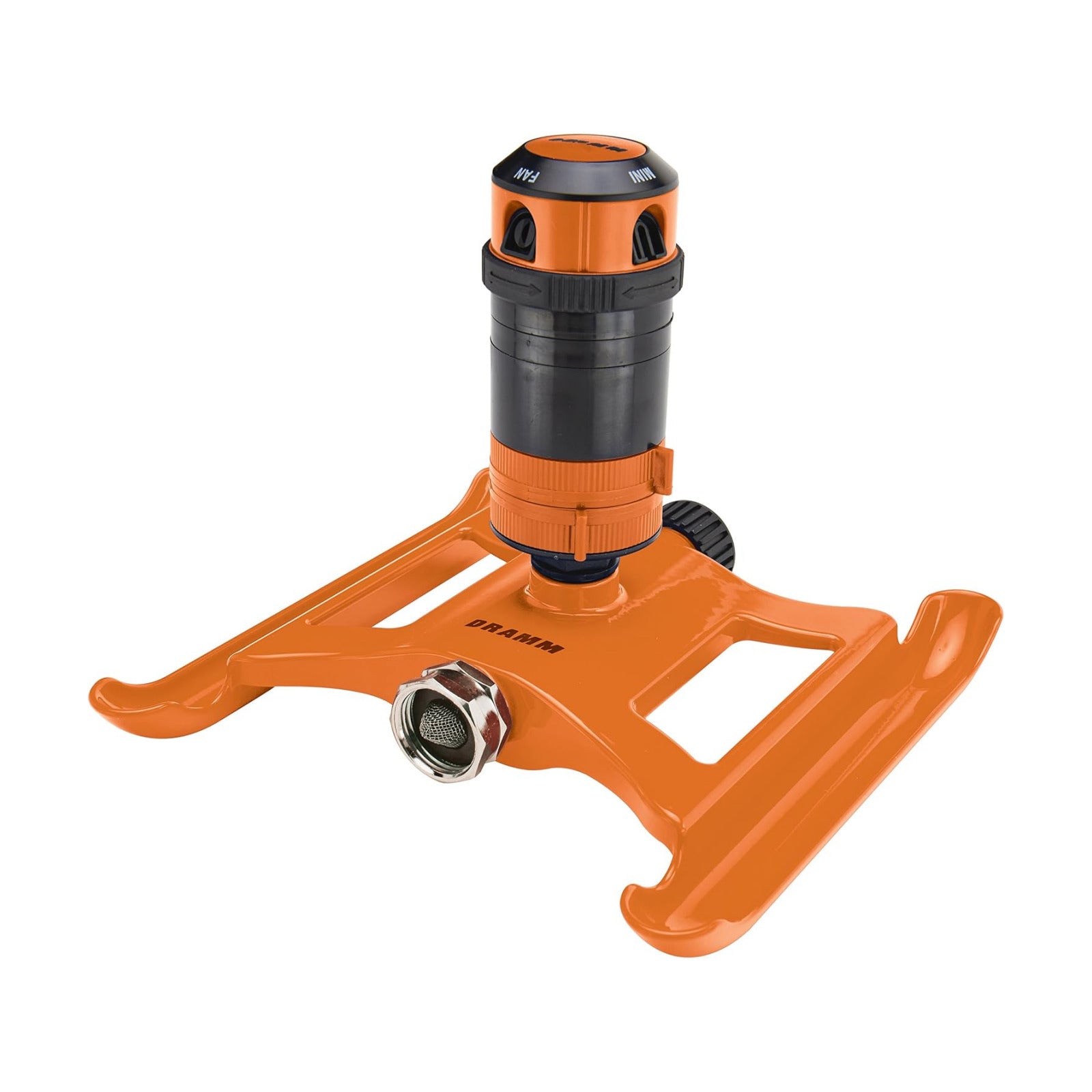 Dramm ColorStorm Gear Drive Sprinkler on Heavy Duty,Durable Metal Base, 4 Patterns, Ideal for Small, Medium & Large